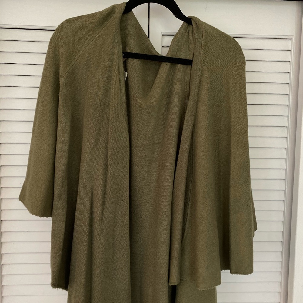 Olive Green Cape/Poncho